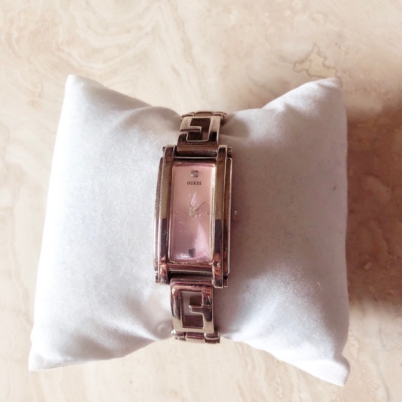 Guess Watch with Diamond - Pink and Silver - Picture 1 of 4